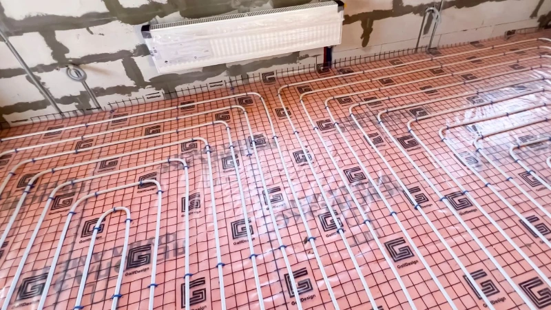 Underfloor heating install in Devon