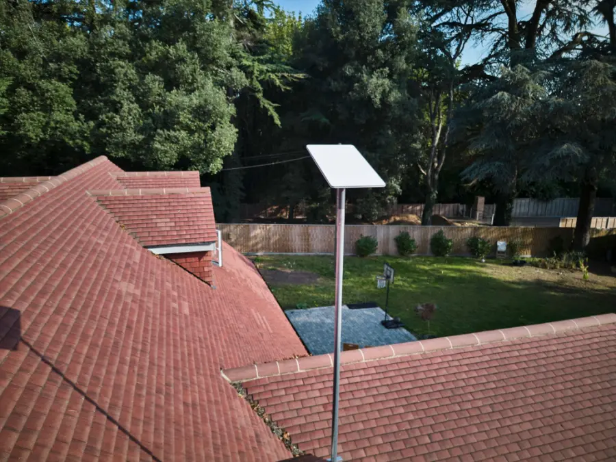 Starlink being installed in Devon